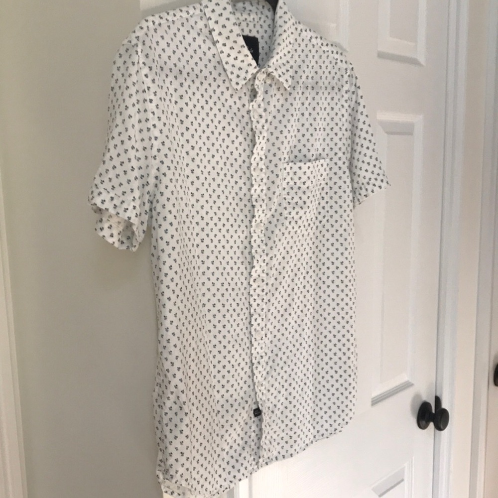 White Patterned Men's Shirt by Rails - Picture 4 of 4